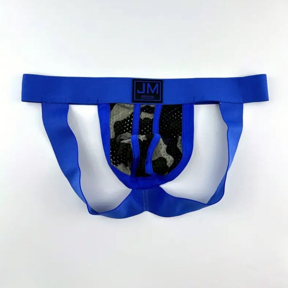Jockmail Blue Camo Camouflage Jockstrap Underwear L